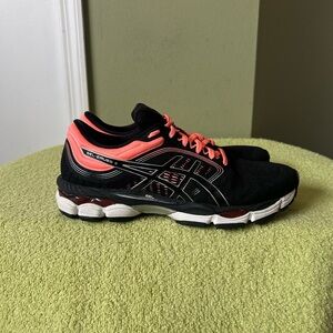 ASICS Black and Coral Gel-Ziruss 3 Sneakers